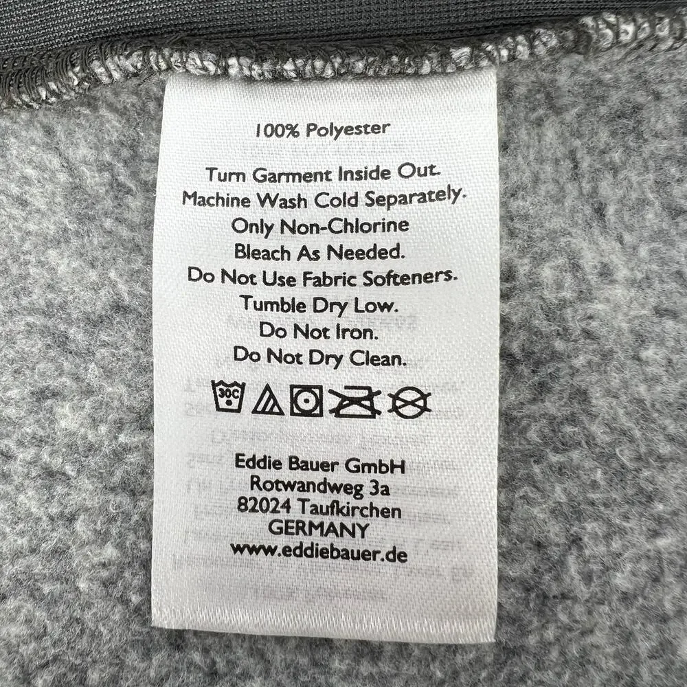 Eddie Bauer Womens Gray Radiator Fleece Sleeveless Full Zip Vest Size 2XL